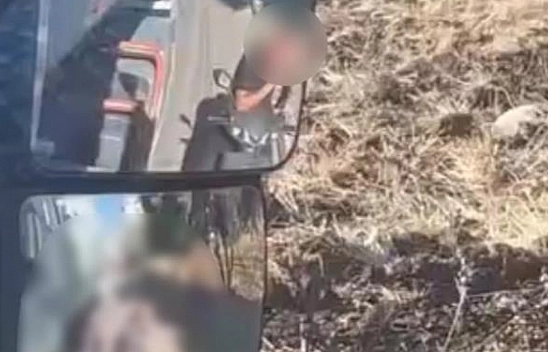 Trafikte motosiklet üzerinde madde kullandı