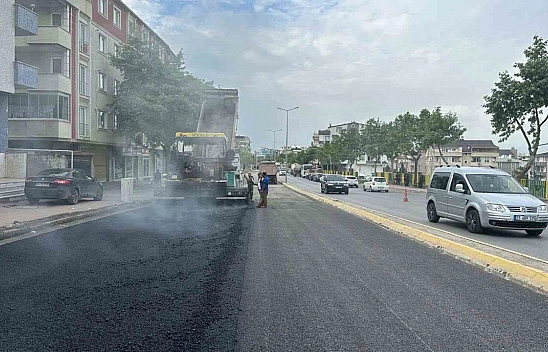 Tuzla Caddesi'nde üstyapı yenileniyor