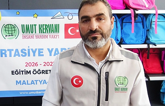 Umut Kervanı'ndan 100 öğrenciye kırtasiye desteği
