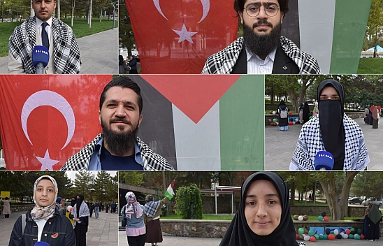 Üniversite öğrencilerinden Filistin'e destek: 'Mücadelemizi her alanda sürdüreceğiz'