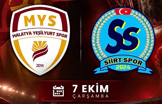 Yeşilyurtspor'un rakibi Siirtspor oldu