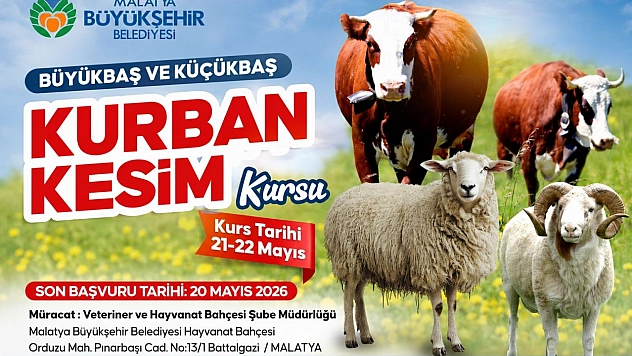 Malatya'da ücretsiz kurban kesim kursu başlıyor