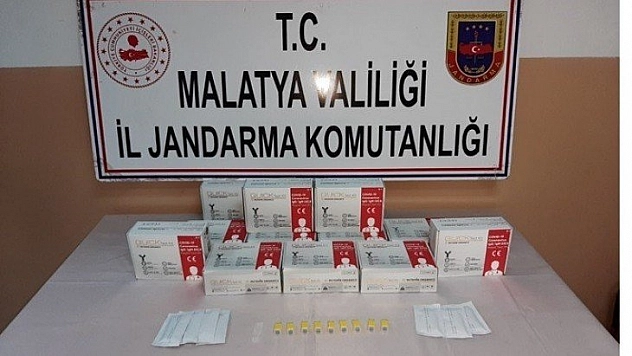 Covid-19 hızlı test kiti ele geçirildi