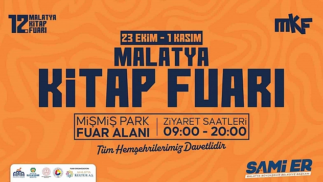 Malatya Kitap Fuarı 23 Ekim'de kapılarını açıyor