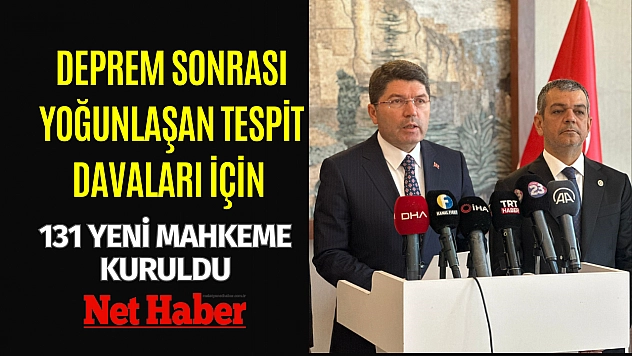 131 yeni mahkeme kuruldu