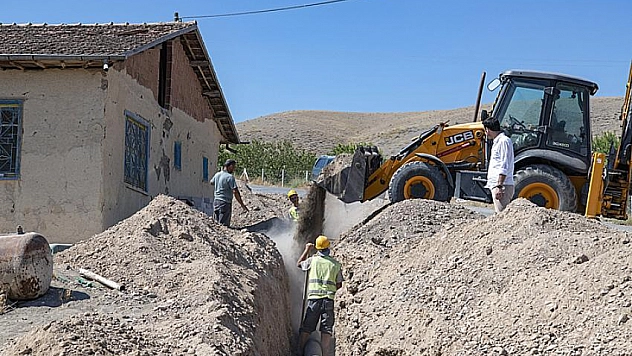 Gümüşlü'ye kanalizasyon hattı