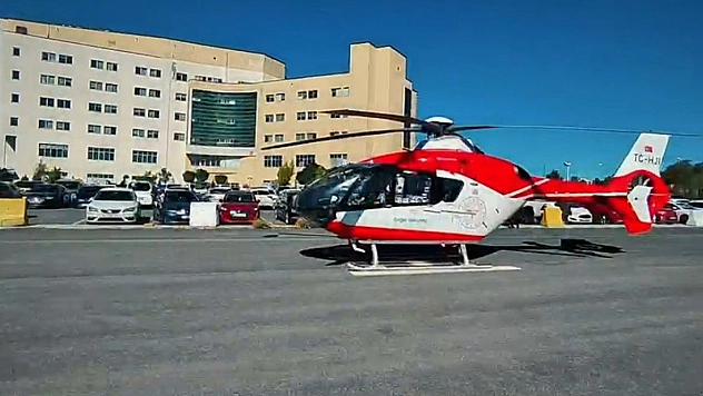 3,5 aylık bebek, ambulans helikopterle Malatya'ya sevk edildi