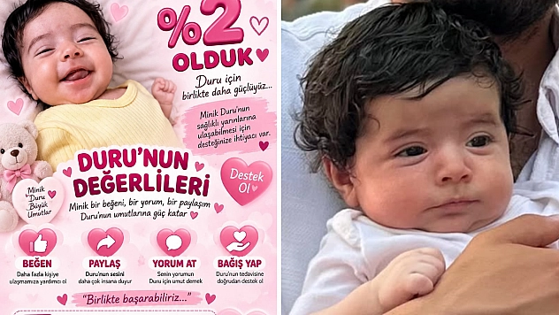 3,5 aylık Duru SMA Tip-1 ile mücadele ediyor: Hayırseverlerden destek bekleniyor
