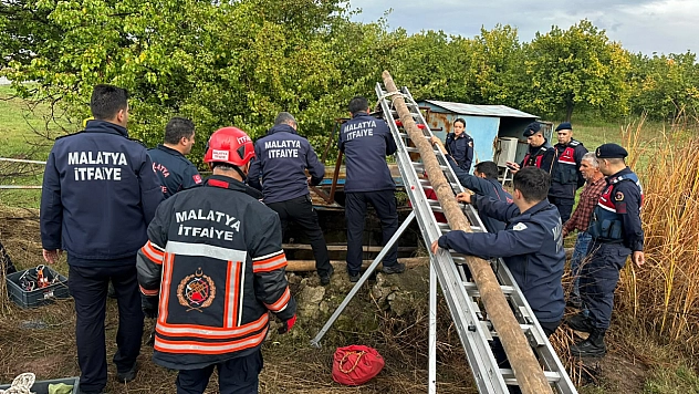 30 metrelik kuyuya düşen kızı itfaiye kurtardı