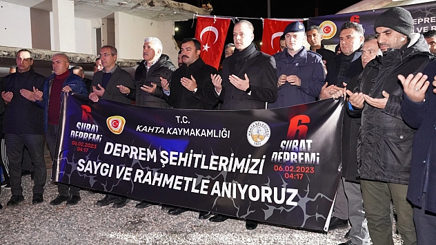 6 Şubat depremlerinin yıl dönümünde anma programı