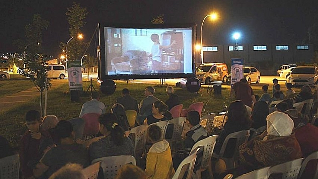 Açık havada sinema keyfi 