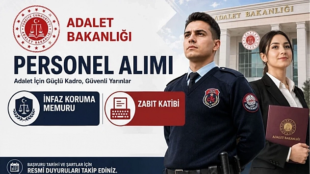 Adalet Bakanlığı duyurdu! 15 bin personel alınacak