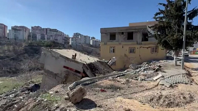 Adıyaman'da heyelan