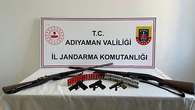 Adıyaman'da kaçak silah operasyonu