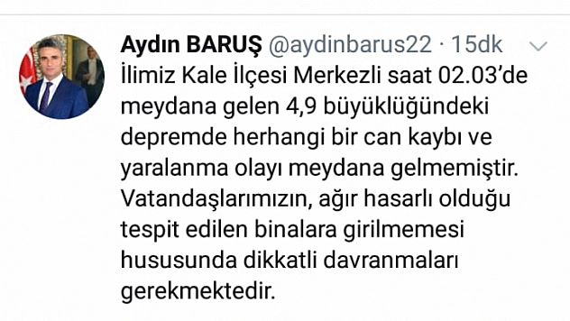 Ağır Hasarlı Binalara girmeyin