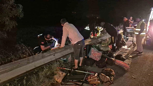 Anadolu Otoyolu'nda feci kaza...