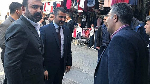 MHP İl Başkanı Avşar esnaf gezisinde 