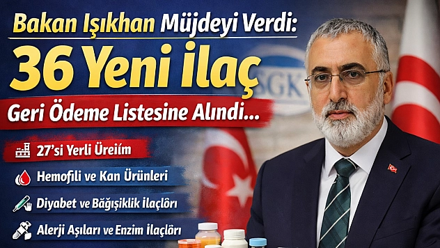 Bakan Işıkhan Müjdeyi Verdi: 36 Yeni İlaç Geri Ödeme Listesine Alındı…