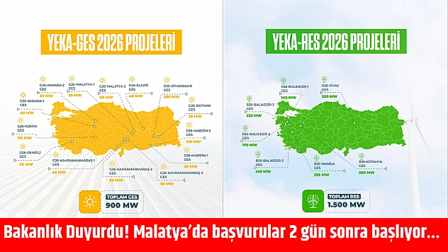 Bakanlık Duyurdu! Malatya'da başvurular 2 gün sonra başlıyor…