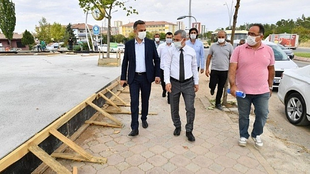 Yeşiltepe'de çalışmaları inceledi