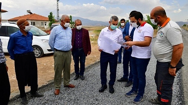 Çınar, yol çalışmalarını inceledi