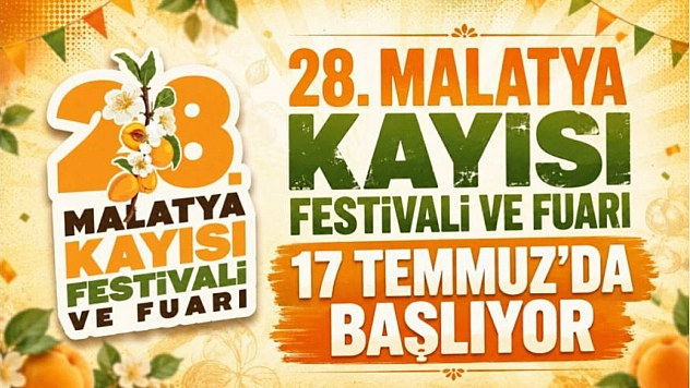 Sami Er duyurdu: 28. Malatya Kayısı Festivali yarın başlıyor