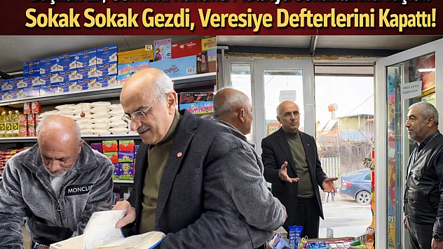 Başkan Er, Osmanlı Ruhunu Malatya Sokaklarına Taşıdı: Cadde Cadde Gezdi Veresiye Defterlerini Kapattı!
