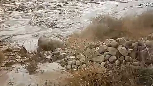 Baskil'de dereler taştı