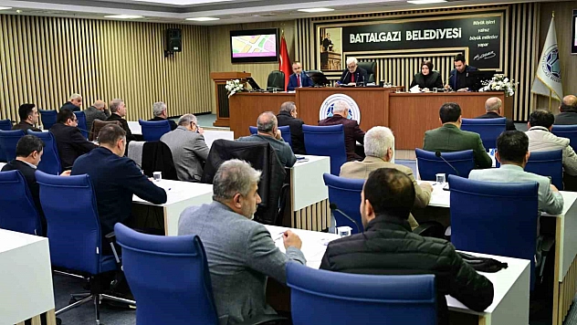 Battalgazi Belediyesi Meclisinde 9 gündem maddesi kabul edildi