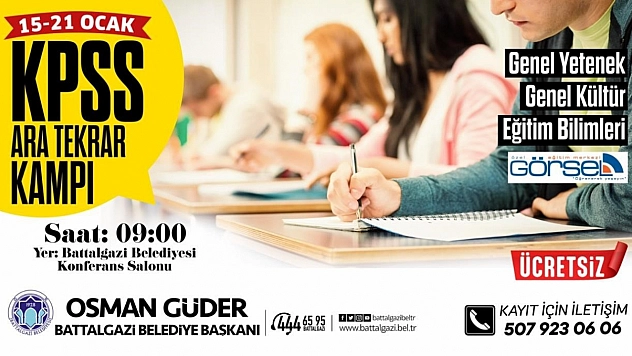 Battalgazi'de kamp düzenlenecek
