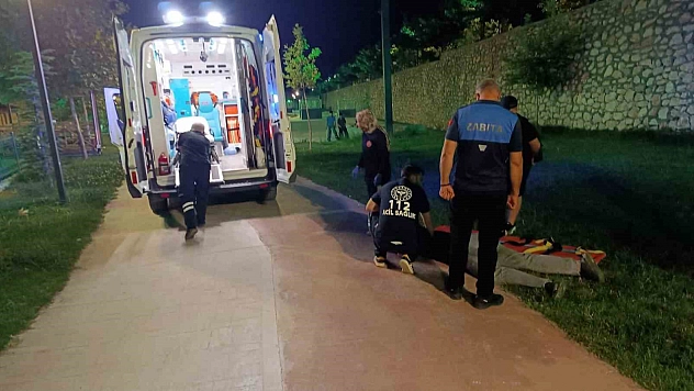 Battalgazi'de scooter kazasına ekiplerden hızlı müdahale