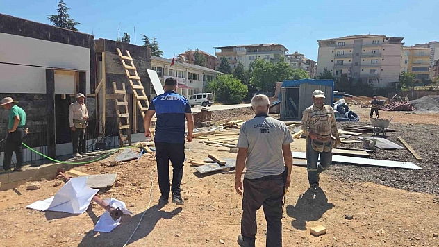 Malatya'da inşaat sesine karşı zabıta teyakkuzu