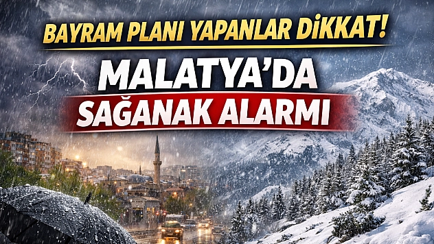 Bayram Planı Yapanlar Dikkat! Malatya'da Sağanak Alarmı