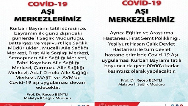 Aşılama devam edecek