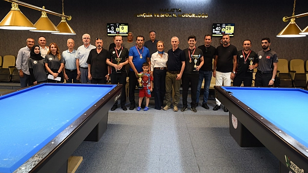 Bilardo tutkunları Malatya'da buluştu: Şampiyon kim oldu?