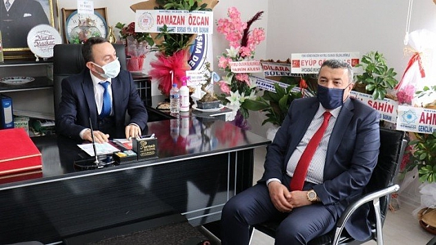 Özcan'dan Maskar'a ziyaret