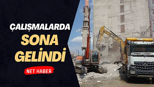 Çalışmalarda sona gelindi