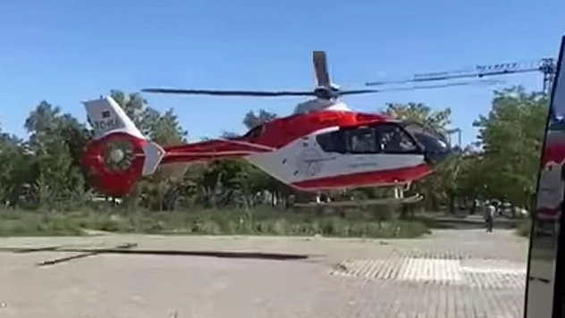Çukurcalı hasta helikopterle Van'a kaldırıldı