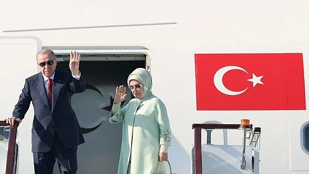 Cumhurbaşkanı Erdoğan Kırgızistan'a gitti