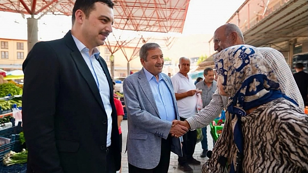 Başkan Bozkurt ve Kaymakam Sirkeci, çarşı esnafını ziyaret etti