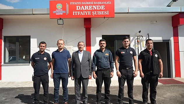 Darende'de itfaiye personeline İtfaiye Haftası ziyareti