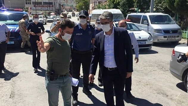 Darende'de korona denetimi
