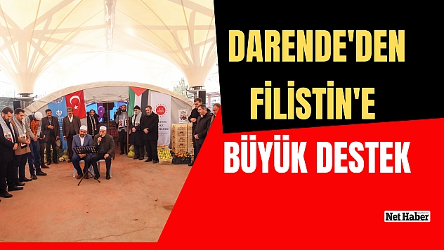 Darende'den Filistin'e büyük destek
