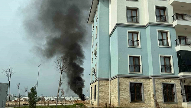 Deprem konutlarında korkutan duman