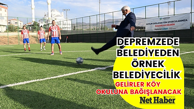 Depremzede belediyeden örnek belediyecilik