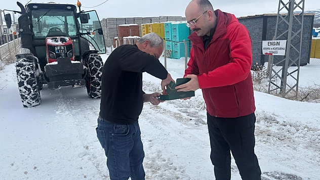 Doğanşehir'de karla mücadele çalışmaları aralıksız sürüyor