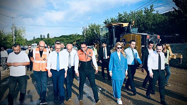 Vali, belediye başkanı, milletvekili Doğanyol'u gezdi