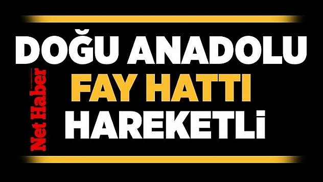 Doğu Anadolu fay hattı hareketli