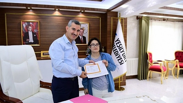 Yeşilyurt'ta staj yaptı