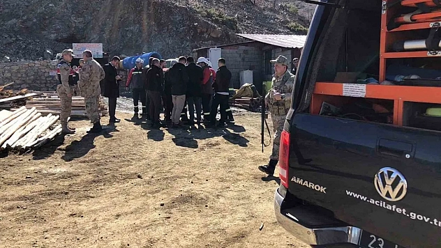 Elazığ'da maden ocağında göçük meydana geldi